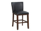 Tiffany 24″ Counter Stool, Black Leatherette