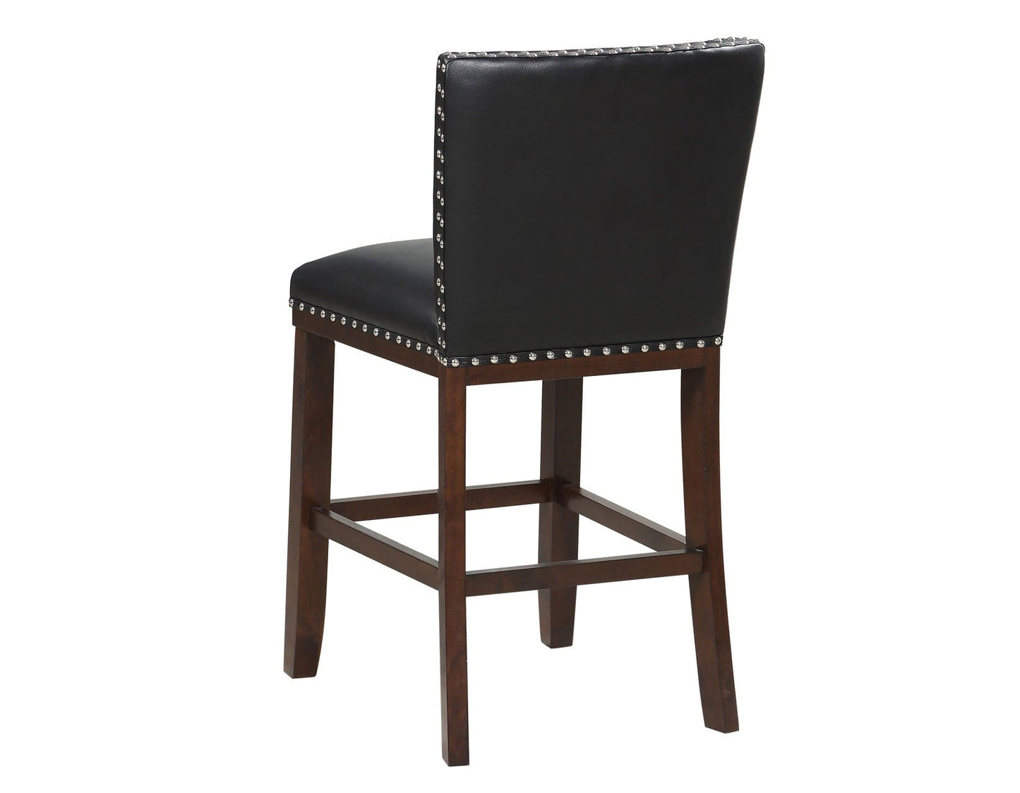 Tiffany 24″ Counter Stool, Black Leatherette