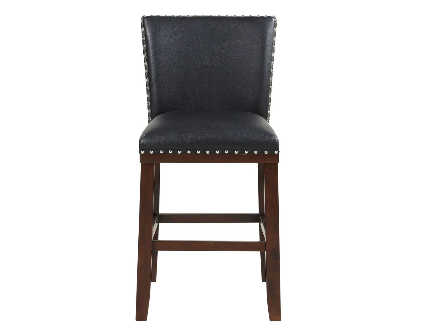 Tiffany 24″ Counter Stool, Black Leatherette