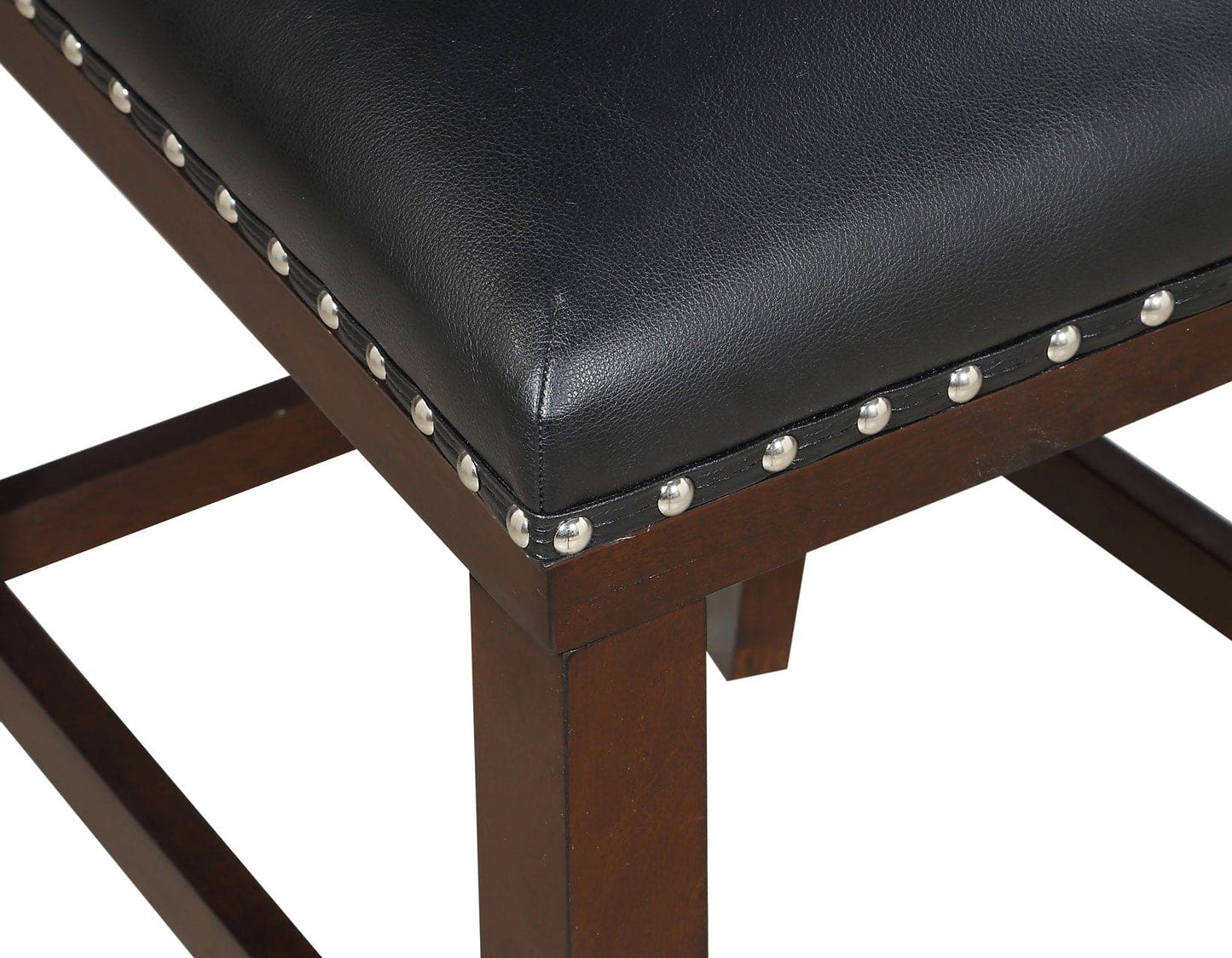 Tiffany 24″ Counter Stool, Black Leatherette