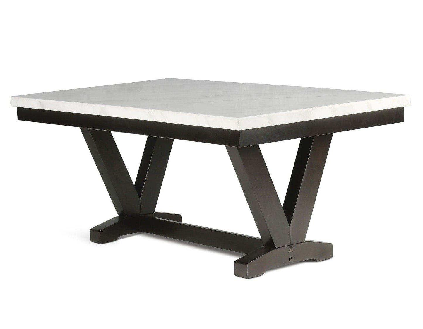 Finley 72 inch White Marble Top Dining Table