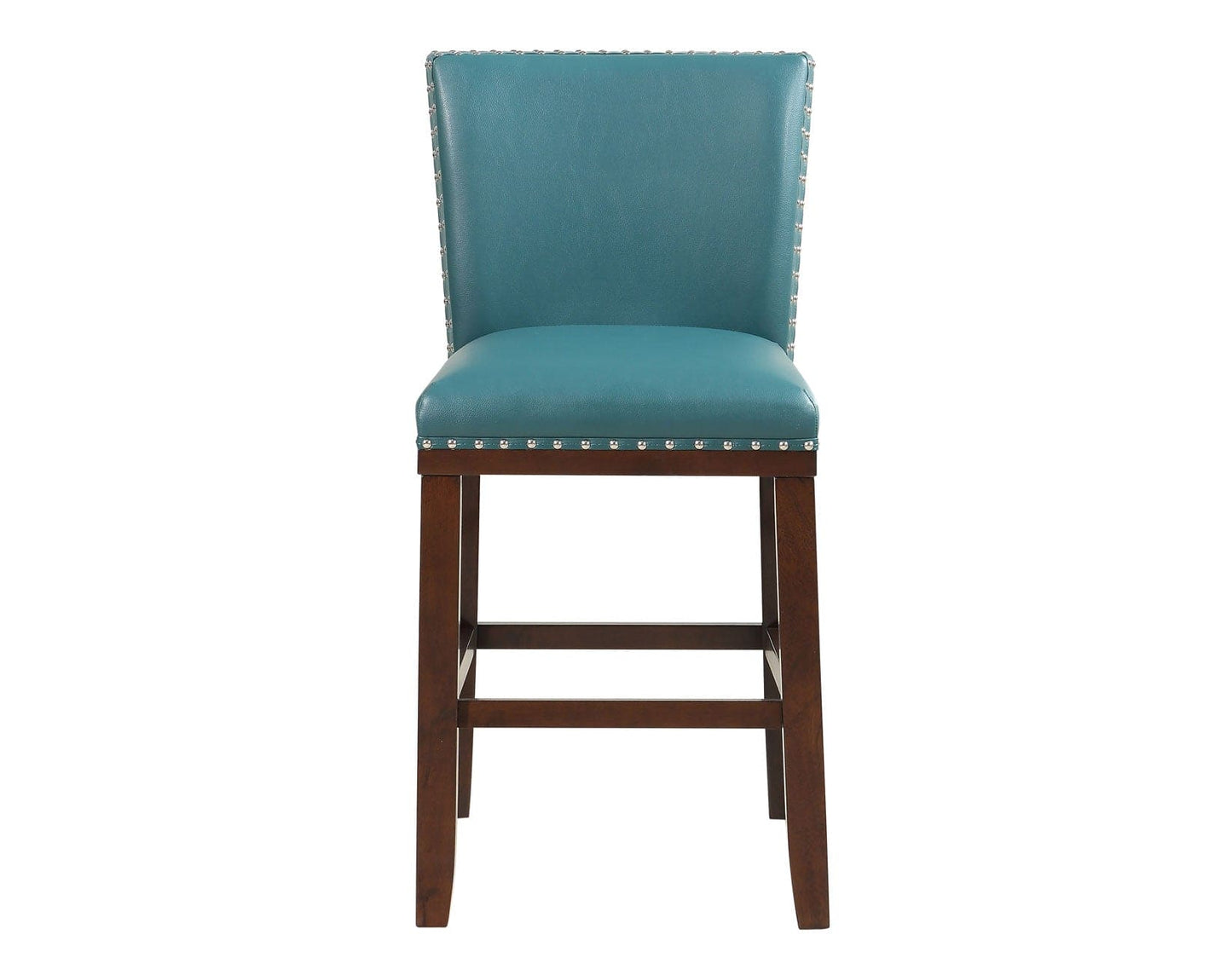 Tiffany 24″ Counter Stool, Peacock Leatherette