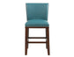 Tiffany 24″ Counter Stool, Peacock Leatherette