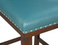 Tiffany 24″ Counter Stool, Peacock Leatherette