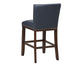 Tiffany 24″ Counter Stool, Navy Leatherette