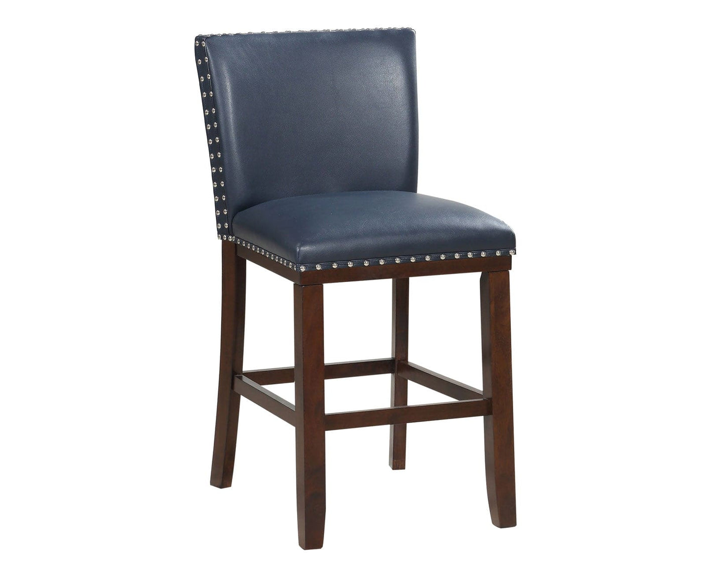 Tiffany 24″ Counter Stool, Navy Leatherette