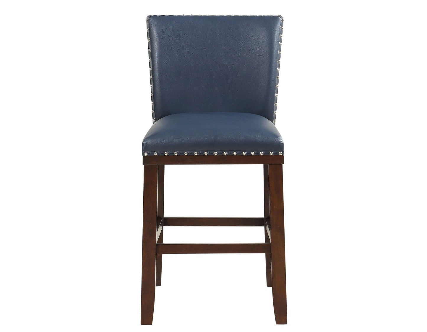 Tiffany 24″ Counter Stool, Navy Leatherette