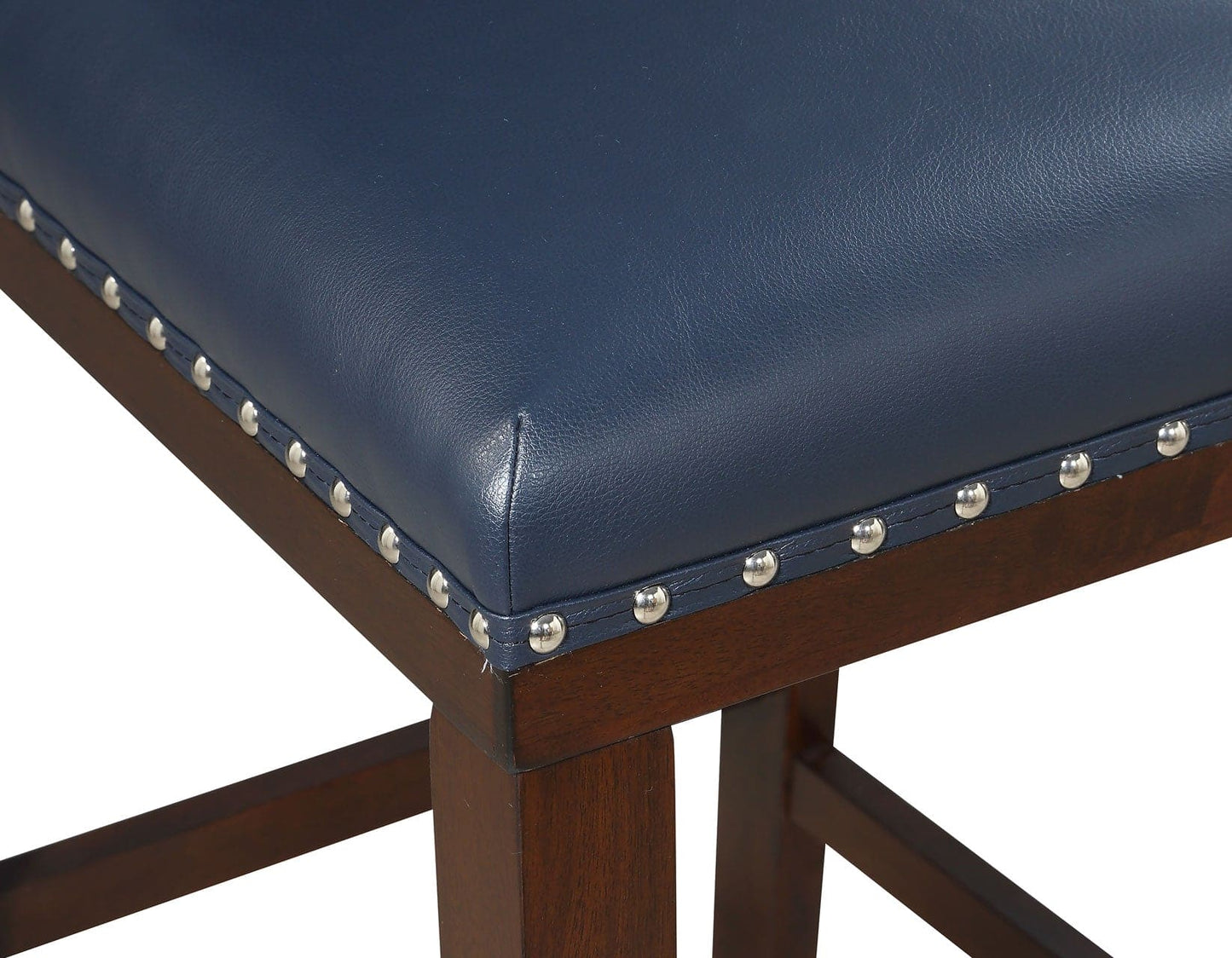 Tiffany 24″ Counter Stool, Navy Leatherette