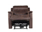 Valencia Dual-Power Leatherette Recliner, Walnut