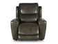 Laurel Dual-Power Leather Recliner, Grey