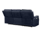 Valencia Dual-Power Reclining Sofa, Ocean Blue