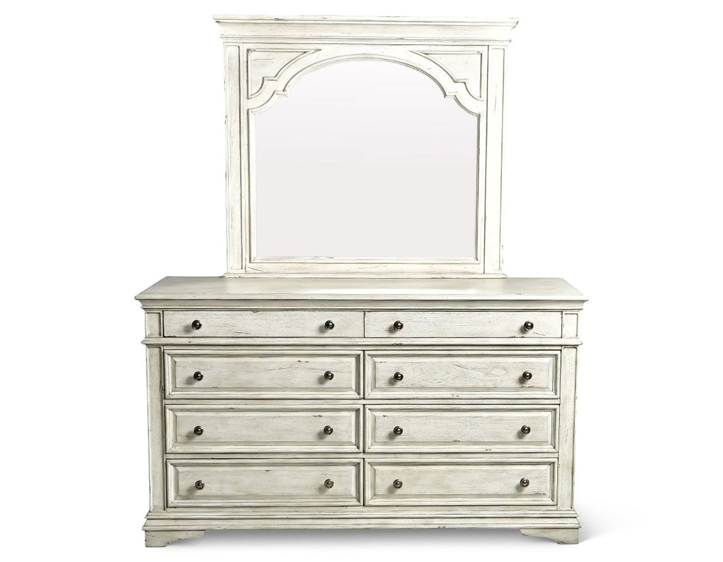 Highland Park Dresser/Mirror, Cathedral White