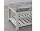 Canova 3-Piece Gray Marble Top Table Set