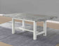Canova 5-Piece 78-inch Gray Marble Dining Set
(Table & 4 Side Chairs)