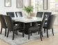 Camila 5-Piece Square Marble Top Dining
(Table & 4 Side Chairs)