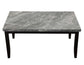 Napoli 6-Piece 64-inch Gray Marble Dining Set
(Table, Bench & 4 Side Chairs)