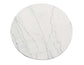 Xena 52-inch Round 5-Piece White Marble Dining Set
(Table & 4 Side Chairs)