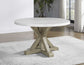 Carena 5-Piece 52-inch Round White Marble Dining Set
(Table & 4 Side Chairs)