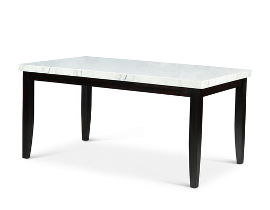 Westby White Marble Top Dining Table