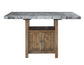 Grayson 6-Piece Marble Top Counter Storage Dining Set