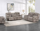 Abilene 3-Piece Manual Reclining Set, Tan