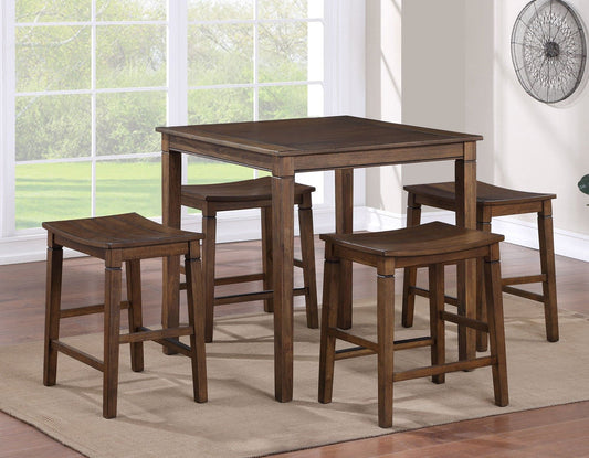 Westlake 5-Pack Counter Set, Brown
(Counter Table & 4 Counter Stools)