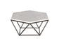 Corvus White Marble Top HexagonCocktail Table
