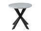 Keyla Faux-Marble Round End Table