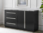 Camila Gray Marble Credenza