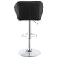 Berrington Upholstered Adjustable Bar Stool Black (Set of 2)