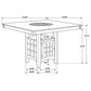 Gabriel Square Counter Height Dining Table Cappuccino