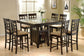 Gabriel Square Counter Height Dining Table Cappuccino