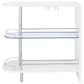 Adolfo Rectangular 2-tier Home Bar Table White High Gloss