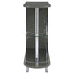 Adolfo Rectangular 2-tier Home Bar Table Grey High Gloss