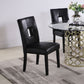 Shannon Open Back Upholstered Dining Chairs Black (Set of 2)