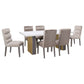 Carla Upholstered Dining Side Chair Stone (Set of 2)