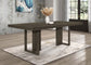 Kelly Rectangular 87-inch Wood Dining Table Dark Grey