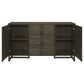 Kelly 3-drawer Storage Dining Sideboard Buffet Dark Grey