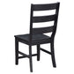 Newport Ladder Back Dining Side Chair Black (Set of 2)