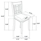 Lavon Wood Dining Side Chair Medium Grey (Set of 2)