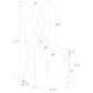 Kerwin Velvet Upholstered Dining Side Chair White (Set of 2)