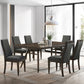 Wes Upholstered Dining Side Chair Dark Walnut (Set of 2)