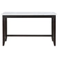 Toby 60-inch Marble Counter Dining Table Rustic Espresso