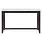 Toby 60-inch Marble Counter Dining Table Rustic Espresso