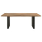 Bradshaw 80-inch Live Edge Wood Dining Table Natural Acacia