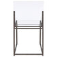 Adino Acrylic Dining Side Chair Black Nickel (Set of 2)