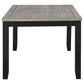 Elodie Rectangular 78-inch Extension Leaf Dining Table Black