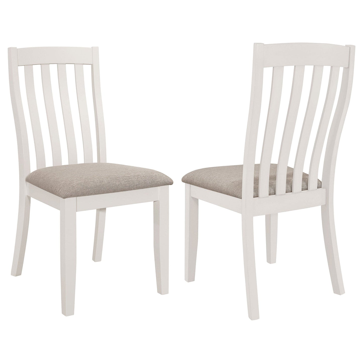Nogales Wood Dining Side Chair Off White (Set of 2)