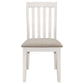 Nogales Vertical Slat Back Dining Side Chair Off White (Set of 2)