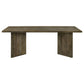 Tyler Rectangular Double V-Leg Dining Table Mango Brown